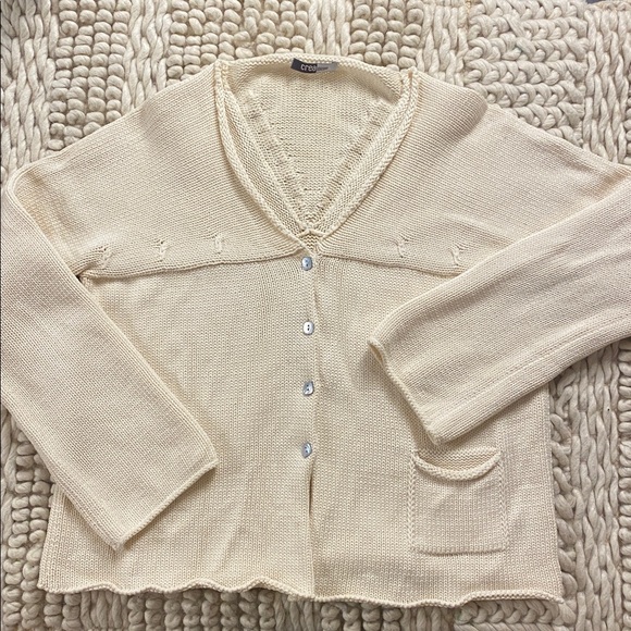 Crea Concept Bell Sleeve Knit Cardigan • Viscose Cotton Blend • Size S - Picture 2 of 13